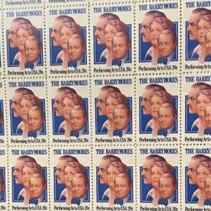 MNH The Barrymore's Performing Arts Sheet of 50 20c Stamps Scott #2012